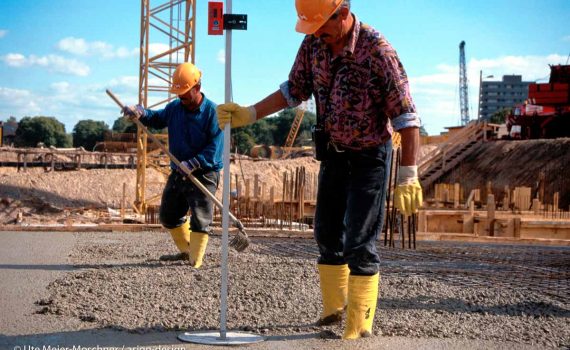 Arbeiten am Fundament der Lanxess-Arena