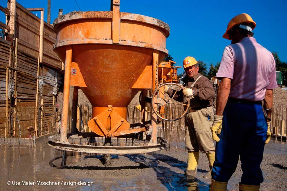Arbeiten am Fundament der Lanxess-Arena
