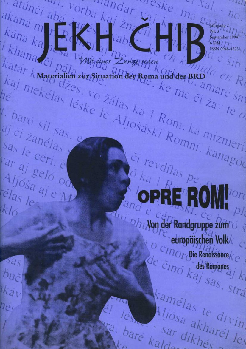 Layout der Zeitung Jekh Chib Nummer 3